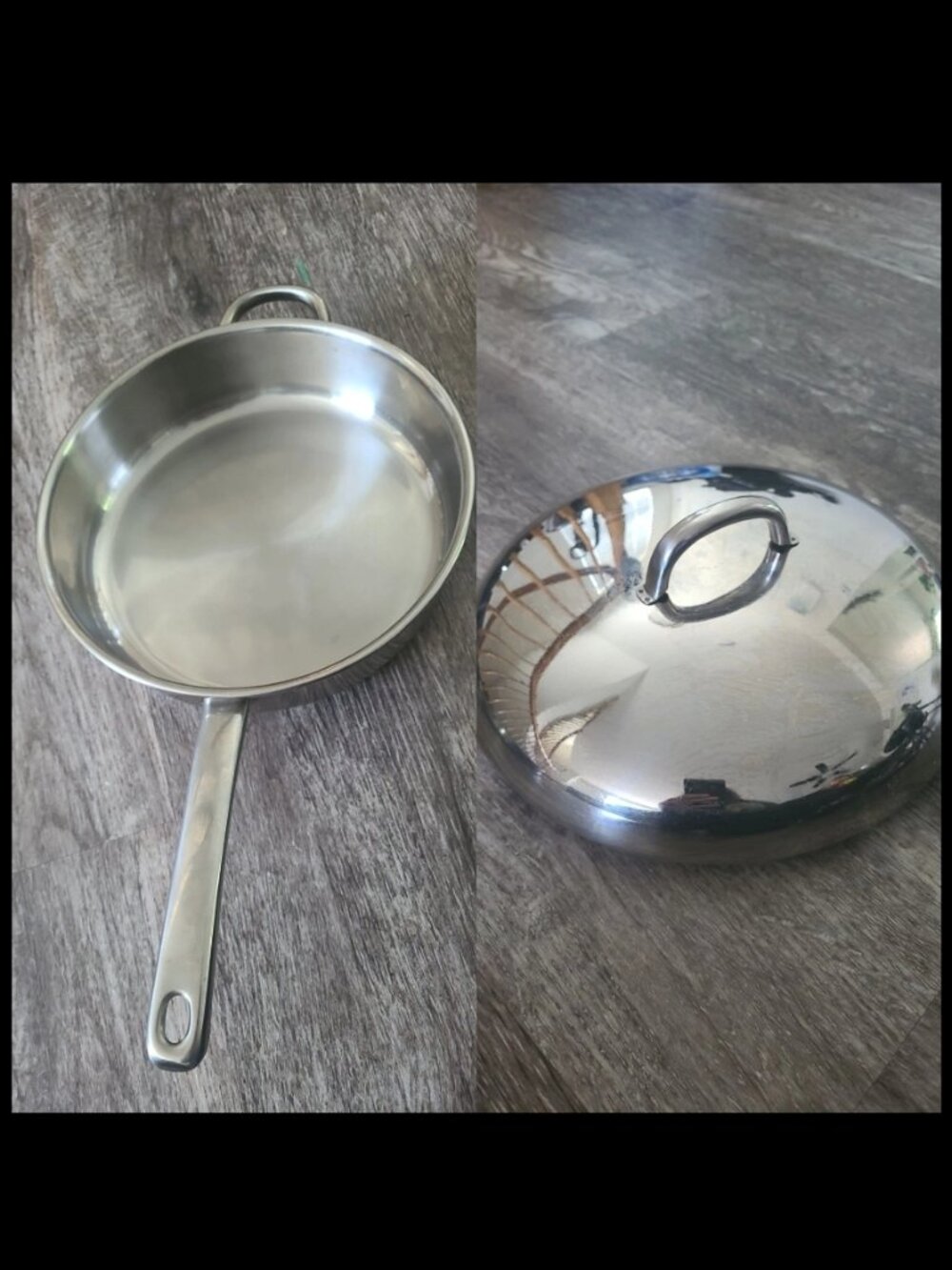 Master Cuisine 👨‍🍳 Stainless Steel 10-Inch Deep Skillet / Saute Pan with Lid